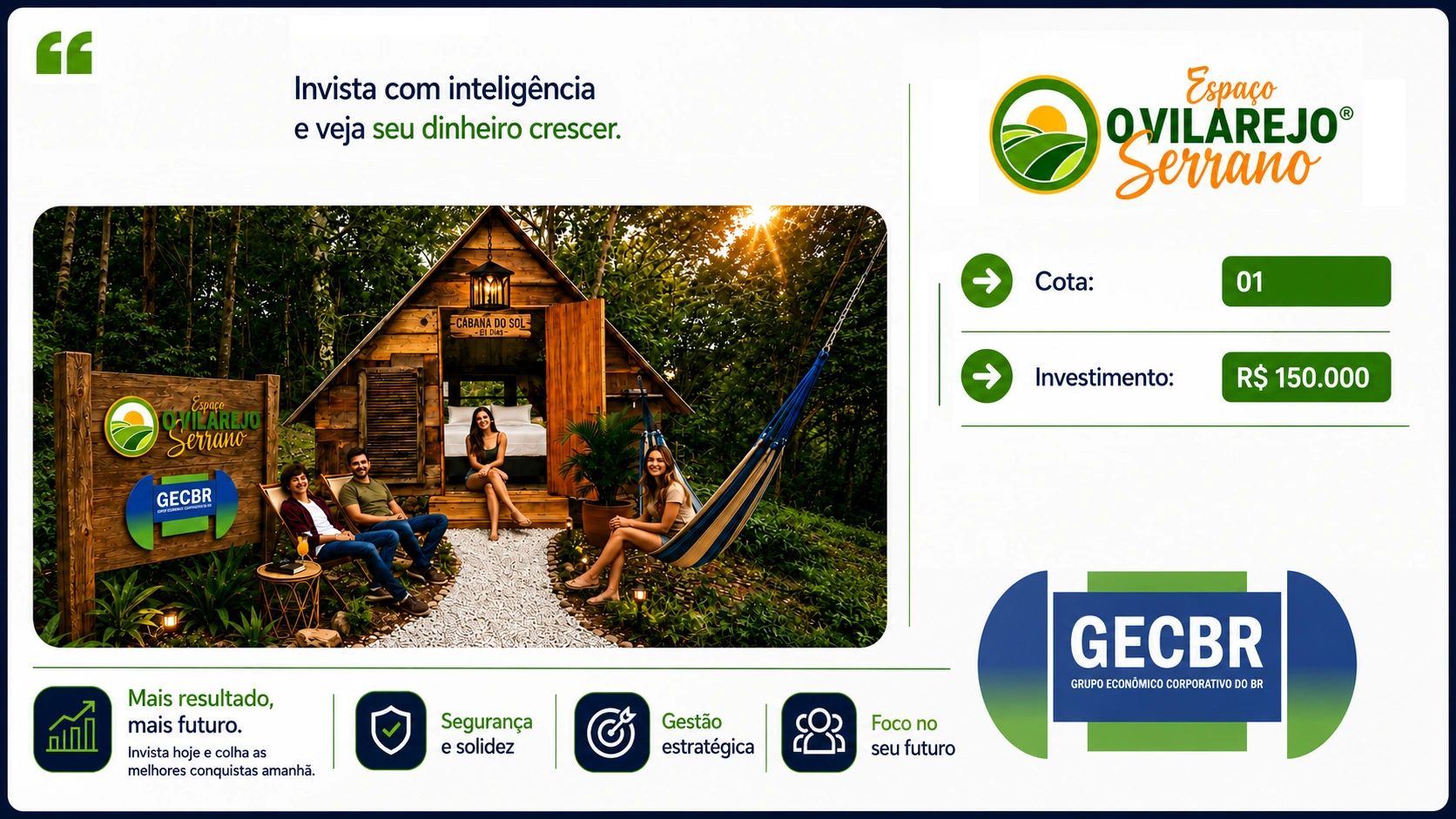 Espaço O Vilarejo Serrano - Investimento